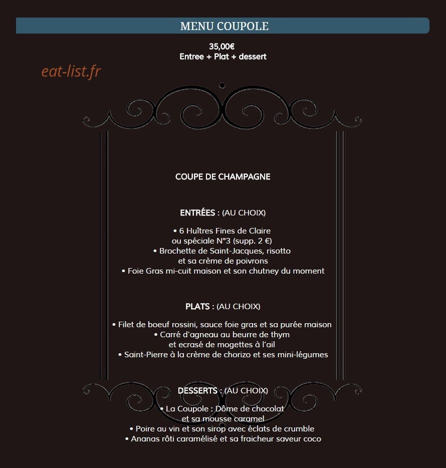 La Coupole — carte page 3