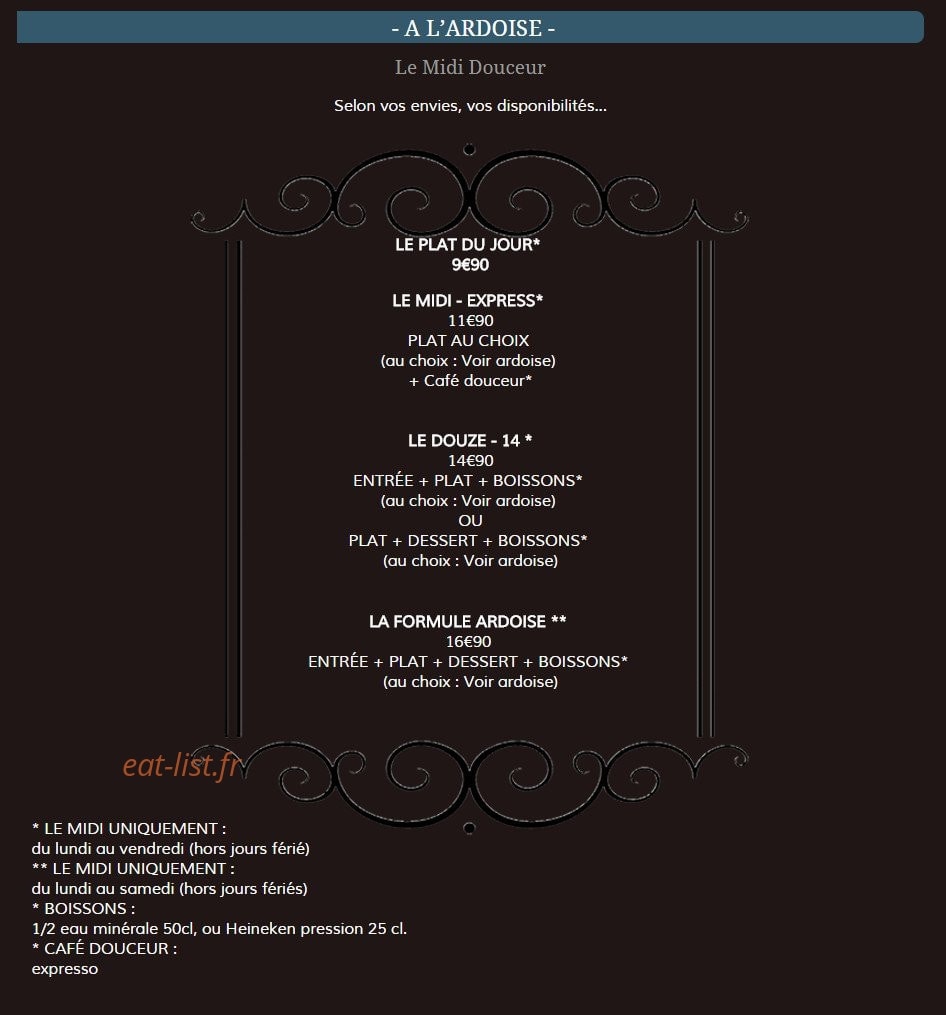 La Coupole — carte page 6