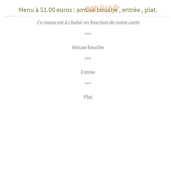 La Petite Auberge — carte page 3