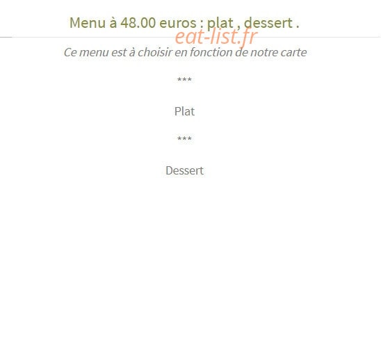 La Petite Auberge — carte page 4