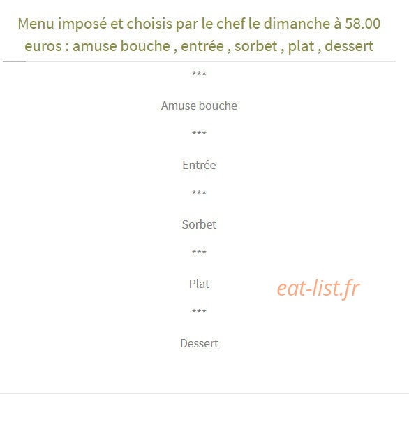 La Petite Auberge — carte page 5