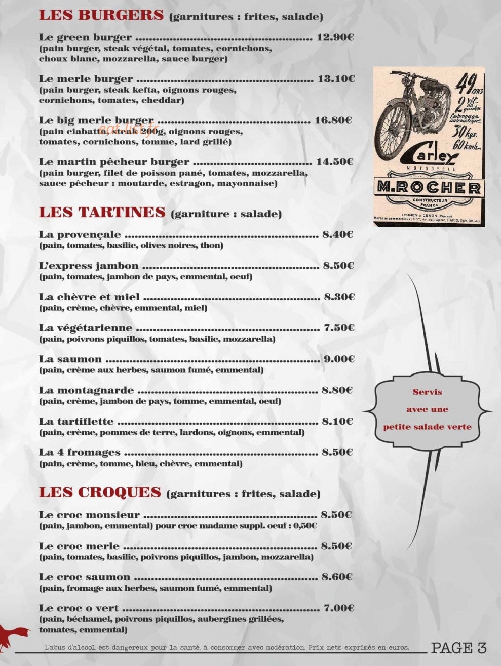 Le merle moqueur — carte page 3