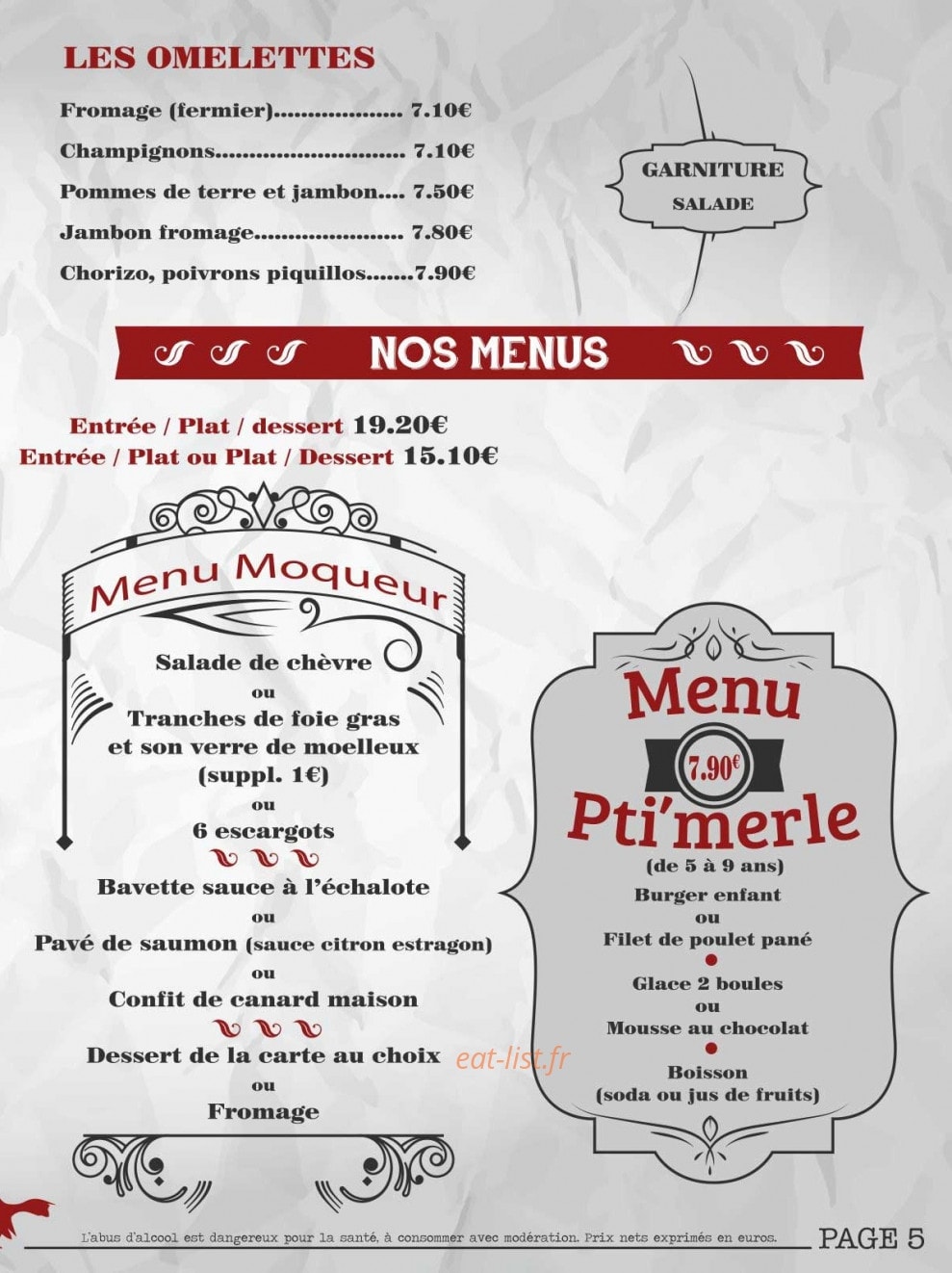 Le merle moqueur — carte page 5