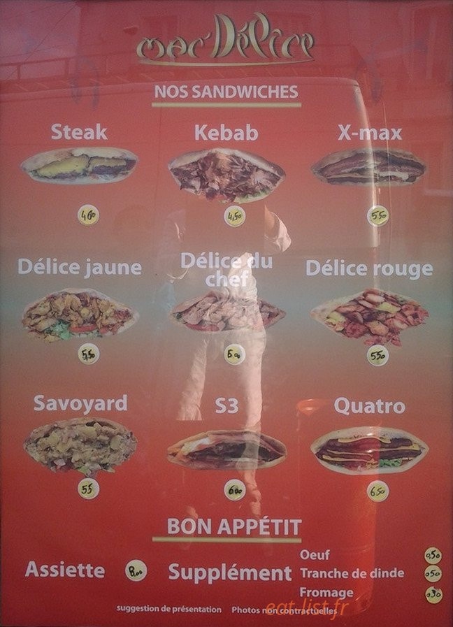Mac delice — carte page 1