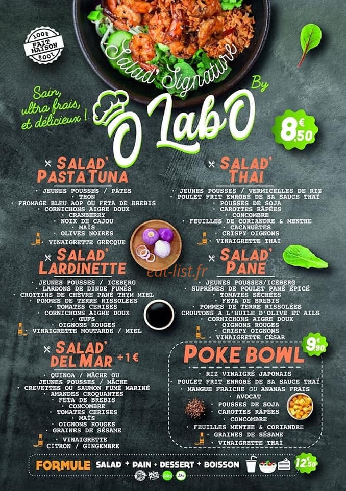 O'Labo — carte page 2