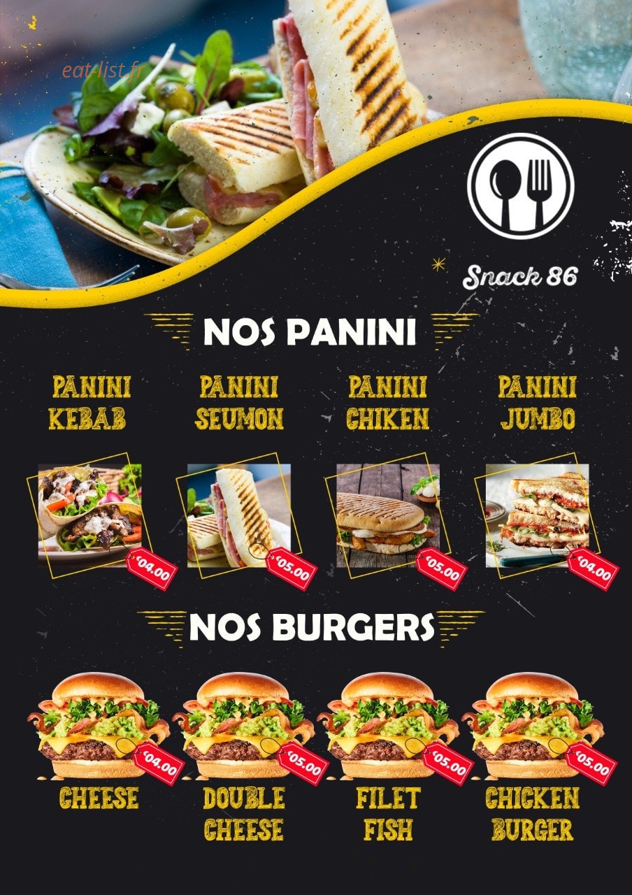 Snack 86 — carte page 2