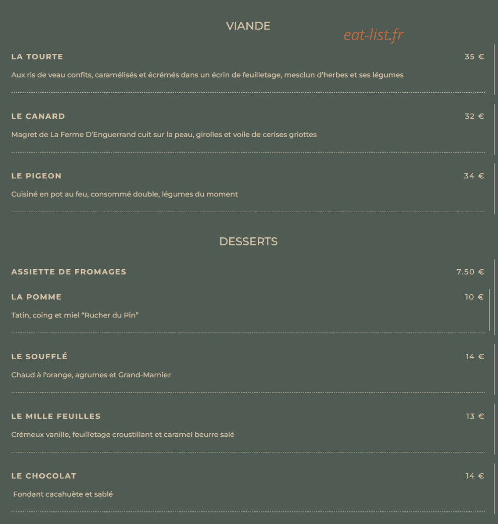 La Foucaudière Maison Robe — carte page 2