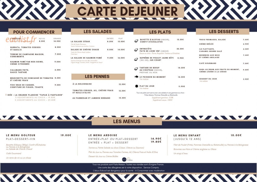 Domaine de Roiffé — carte page 1