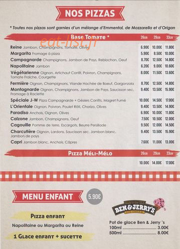 Chez Stef — carte page 1