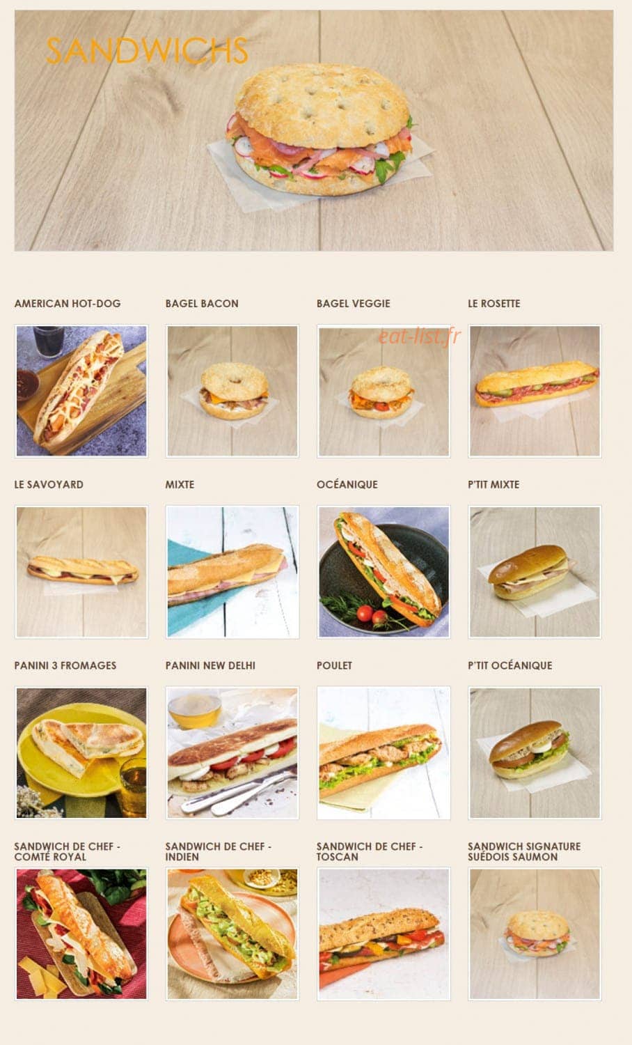 La Croissanterie — carte page 2