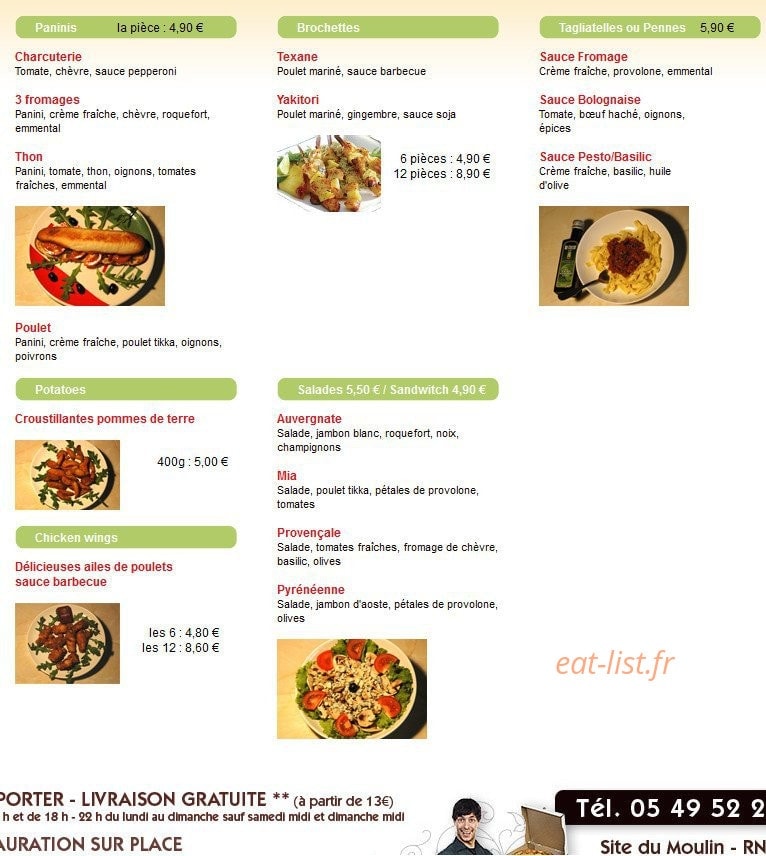 Pizza Mia — carte page 5