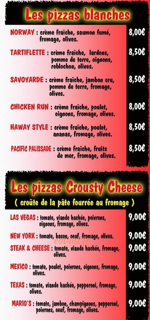 Mario's pizza — carte page 2