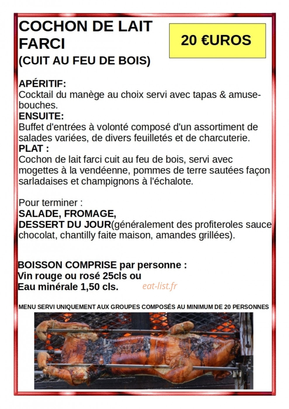 Le Manège À Rôtir — carte page 2