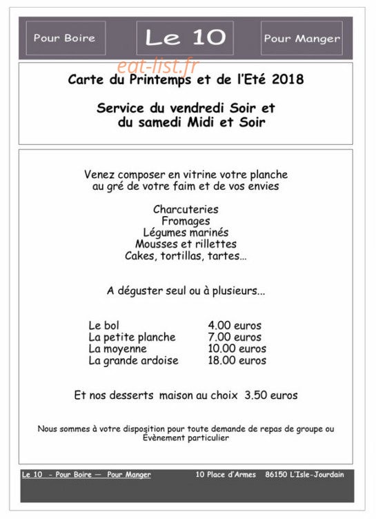Le 10 — carte page 2
