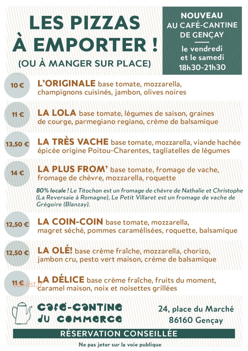 Café-Cantine du Commerce — carte page 1