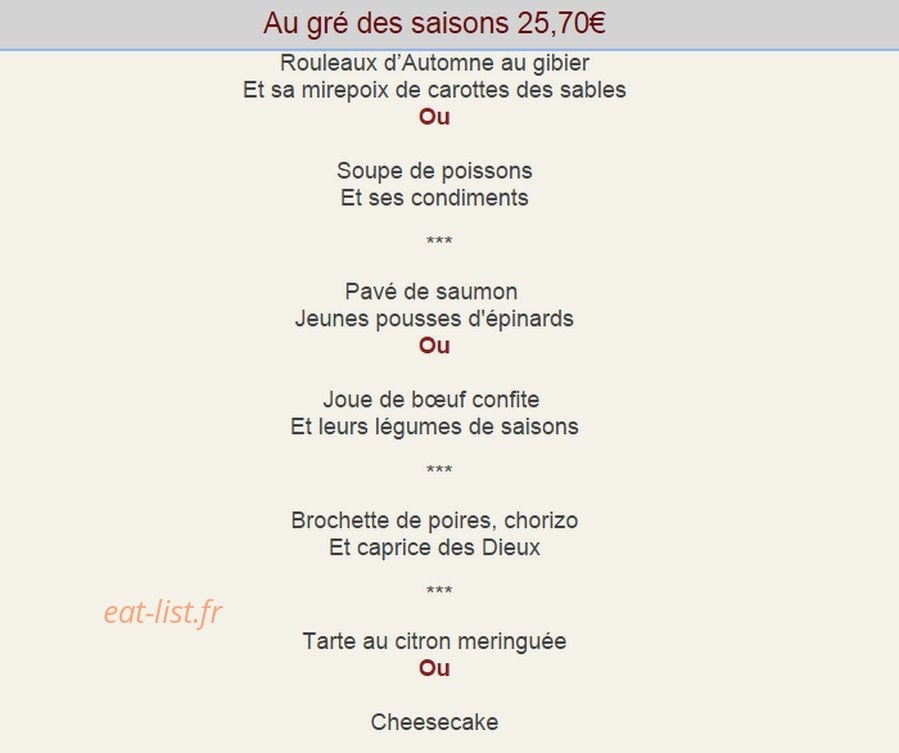Le Vieux Château — carte page 7