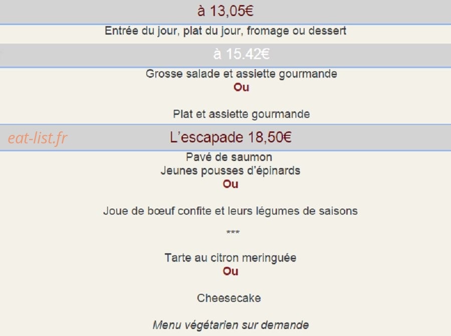 Le Vieux Château — carte page 9