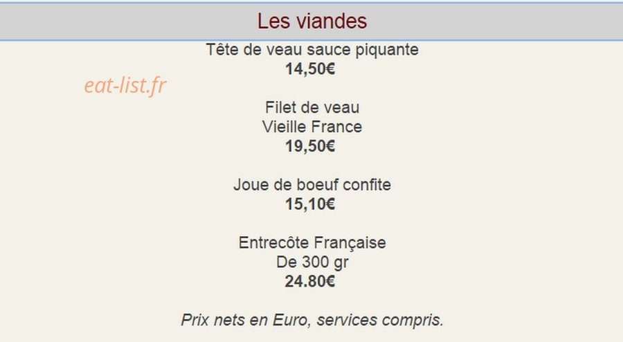 Le Vieux Château — carte page 3
