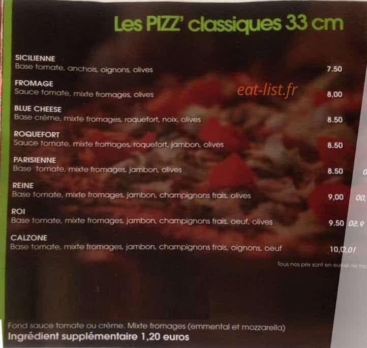 L'épisode gourmand — carte page 1