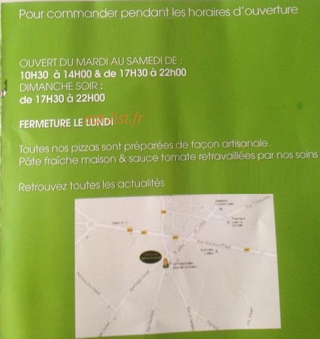 L'épisode gourmand — carte page 7