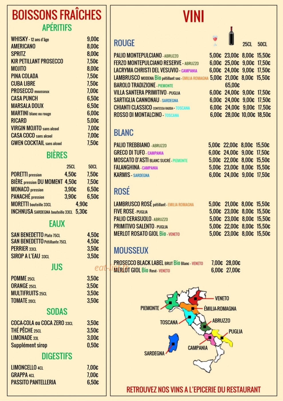 Casa Giovanni — carte page 4