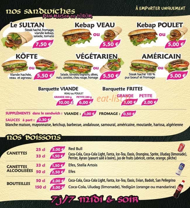 Le Sultan — carte page 11