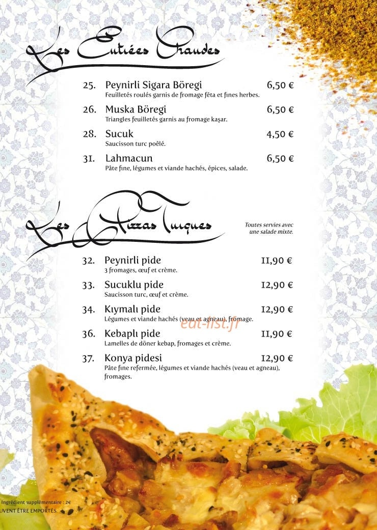 Le Sultan — carte page 2
