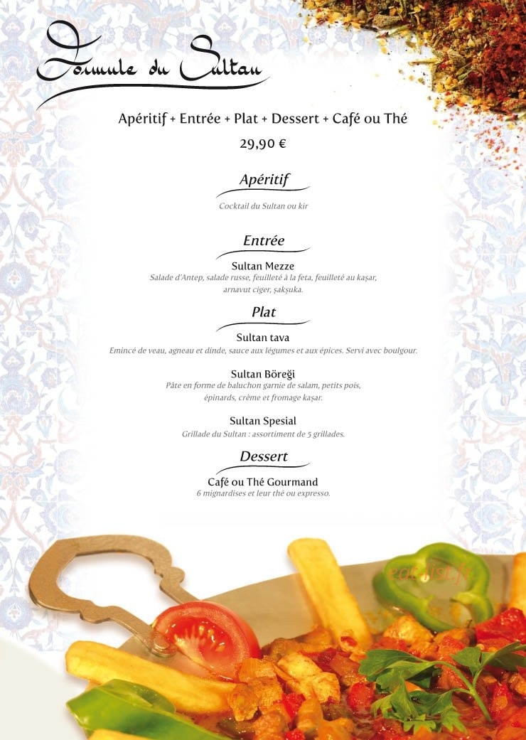 Le Sultan — carte page 10