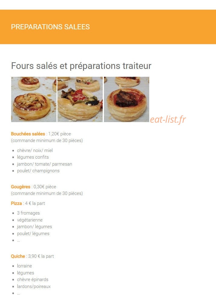 Lorette boulangerie — carte page 6