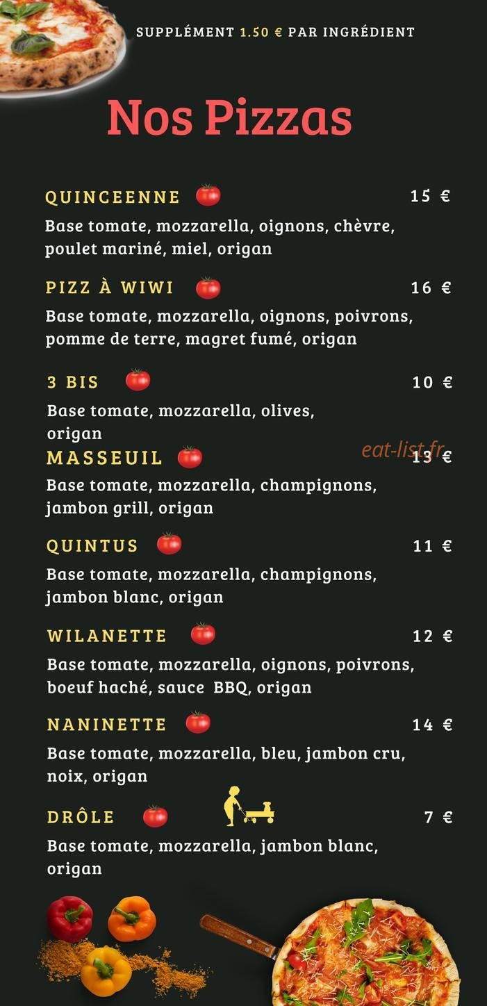 Pizza Wiwi — carte page 2
