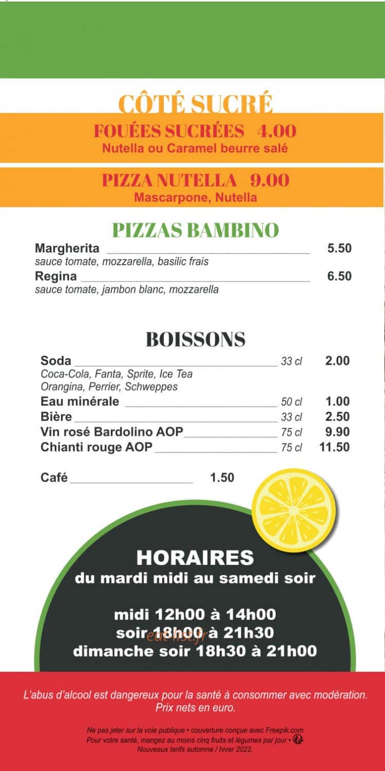 Pizz'N'fouée — carte page 4