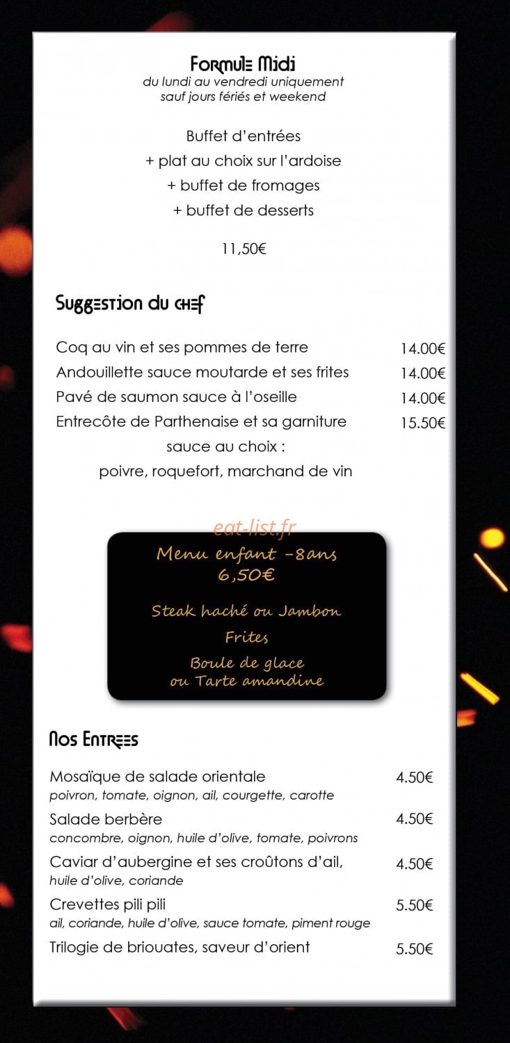 La chope d'orient — carte page 2