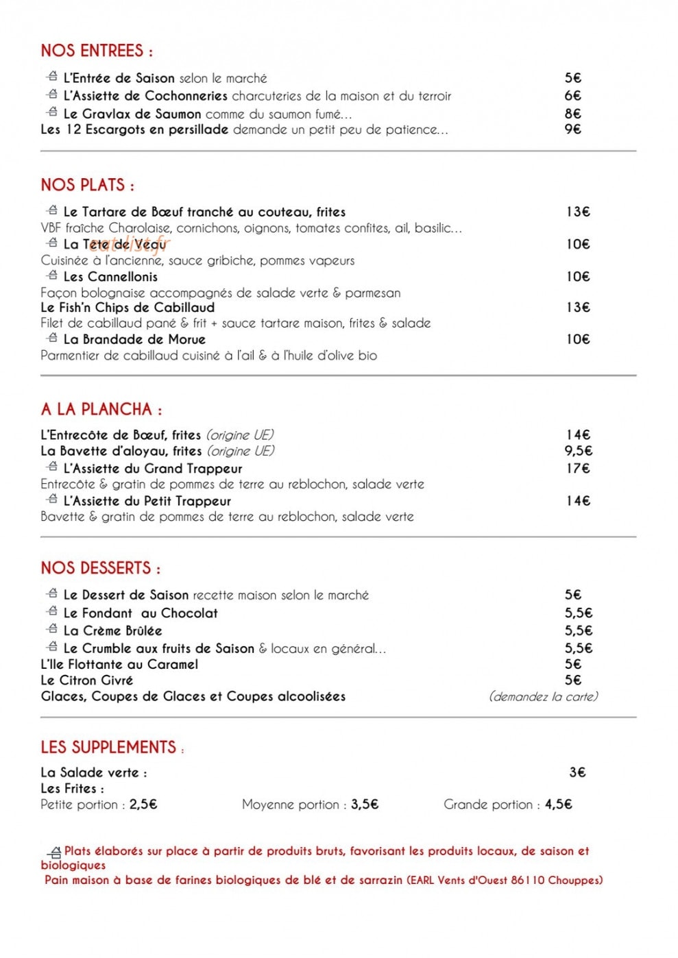 La Codalie — carte page 2