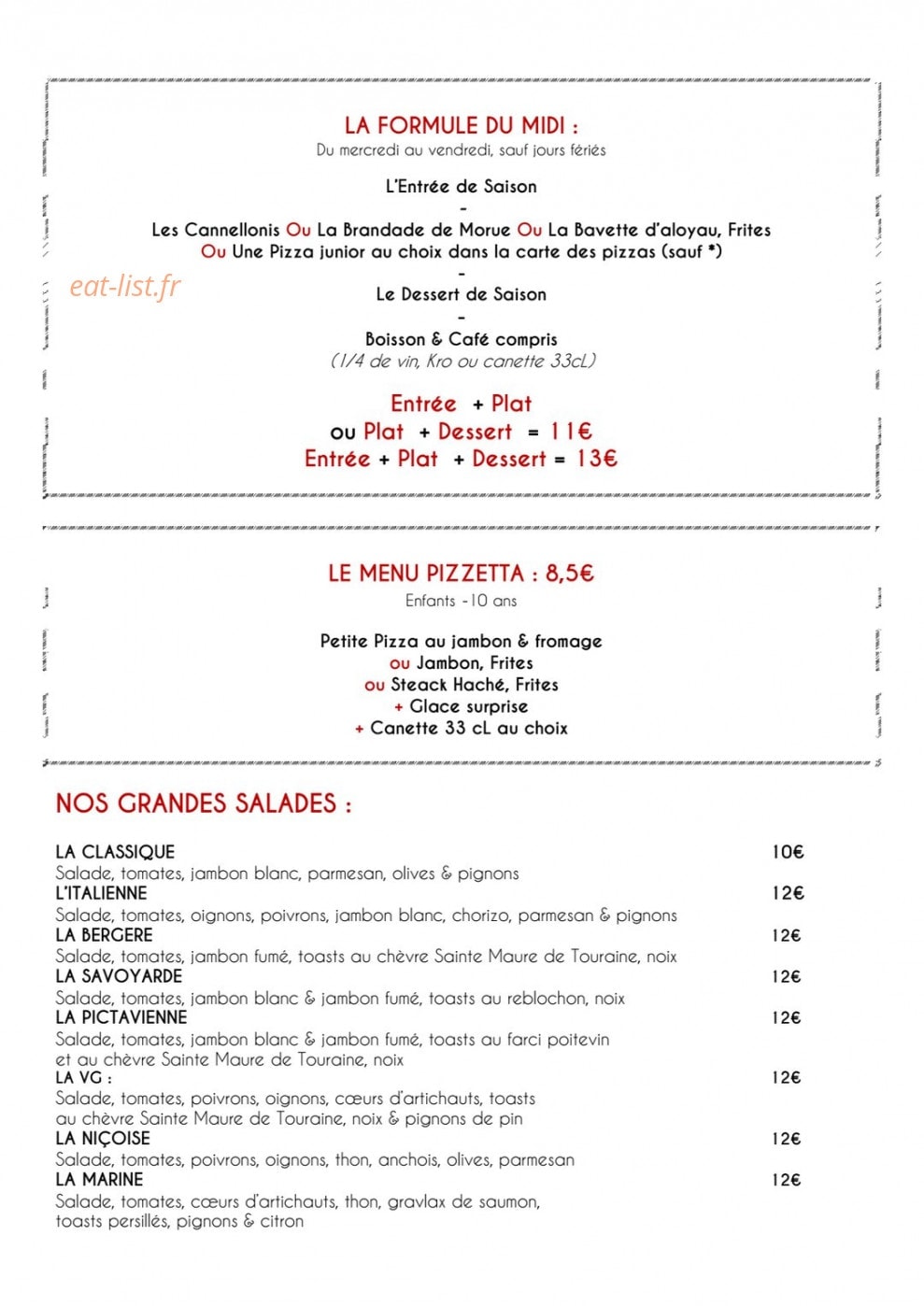 La Codalie — carte page 3