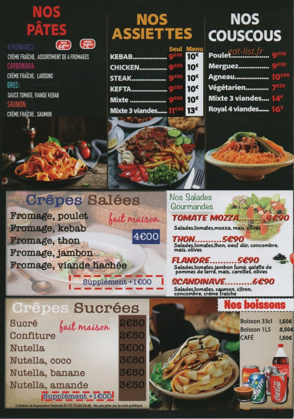 Les Délices de Dangé — carte page 4