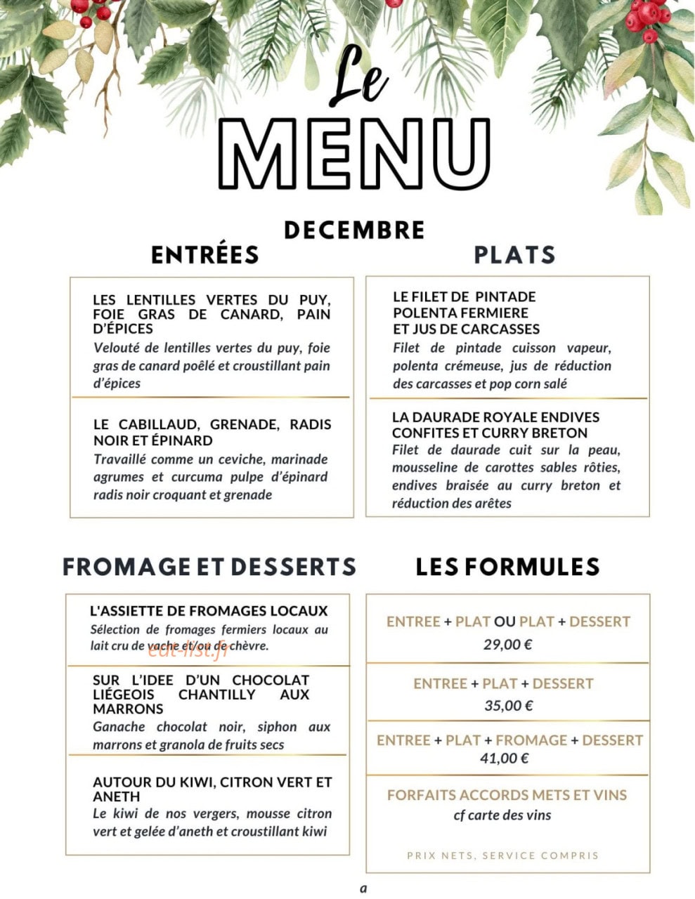 Le Local — carte page 1