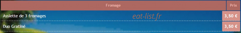 Le Paille en Queue — carte page 4