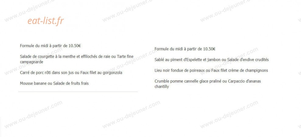 Les Fables Gourmandes — carte page 1