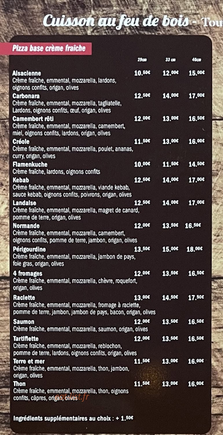 Food pizz burger — carte page 2