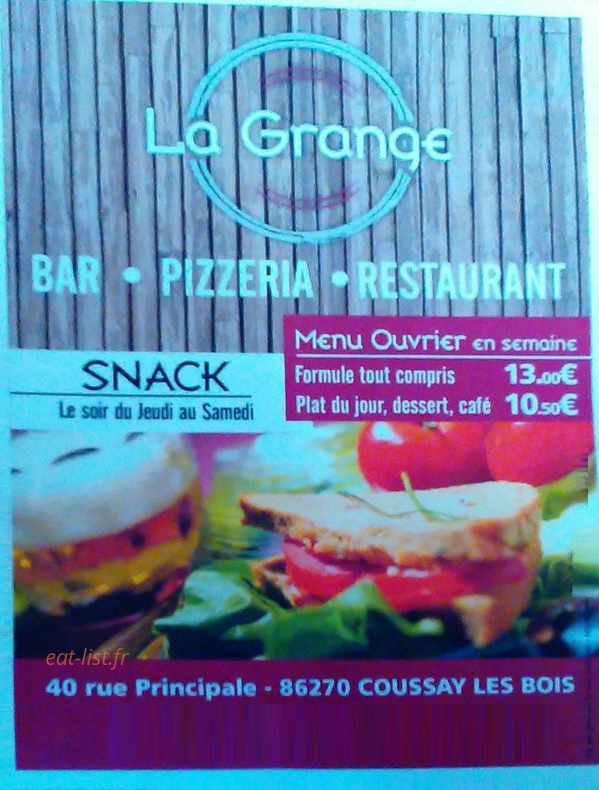 La Grange — carte page 1