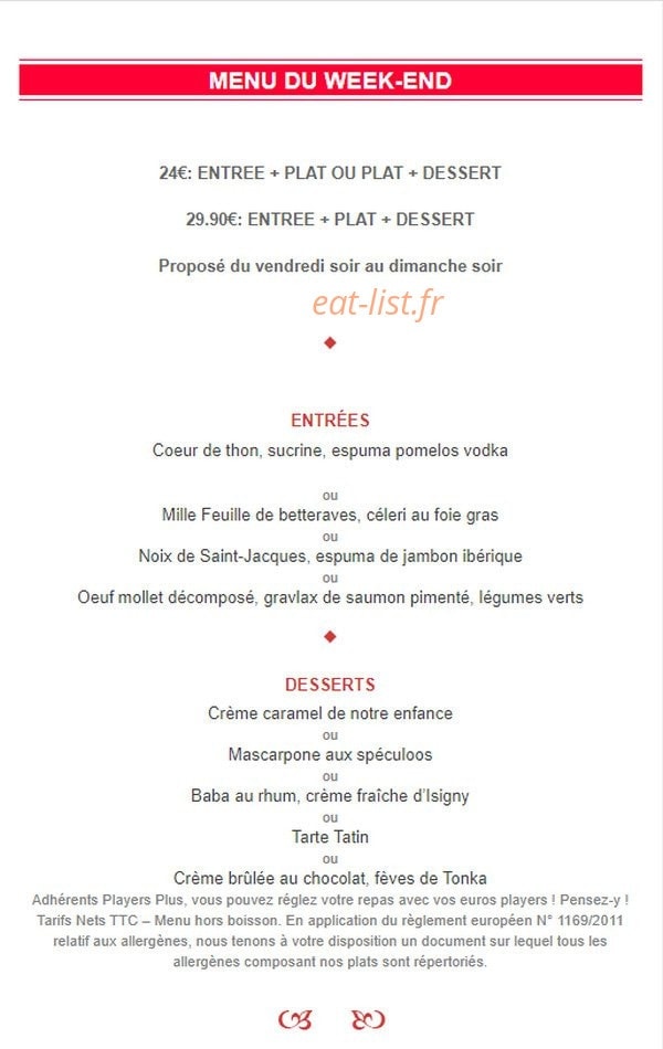 L’Atelier Gourmand — carte page 4