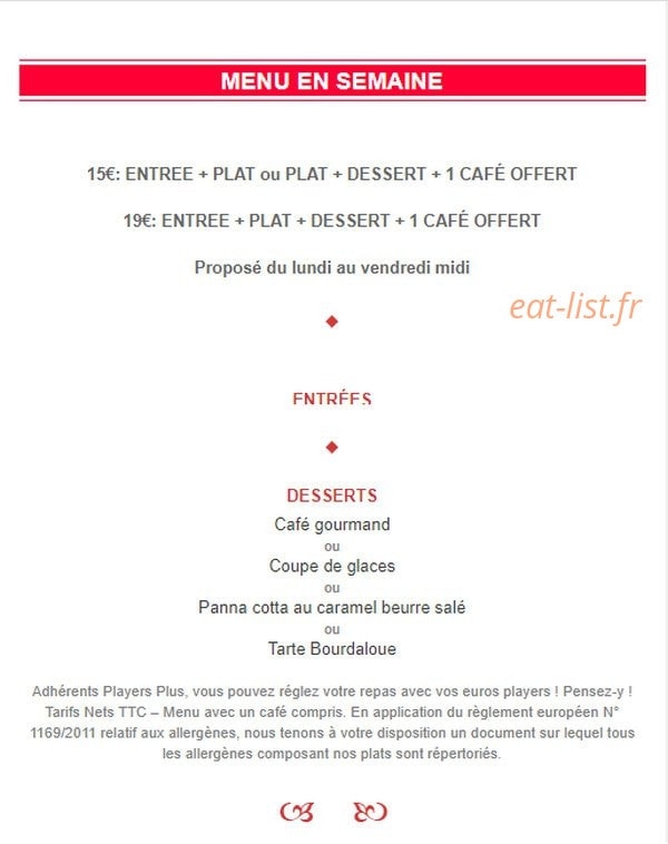 L’Atelier Gourmand — carte page 3