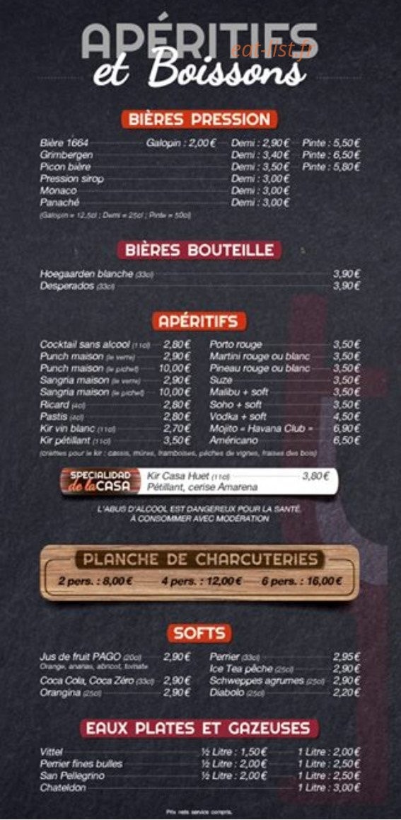 Casa huet — carte page 2