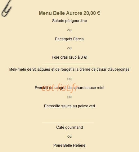La Belle Aurore — carte page 5