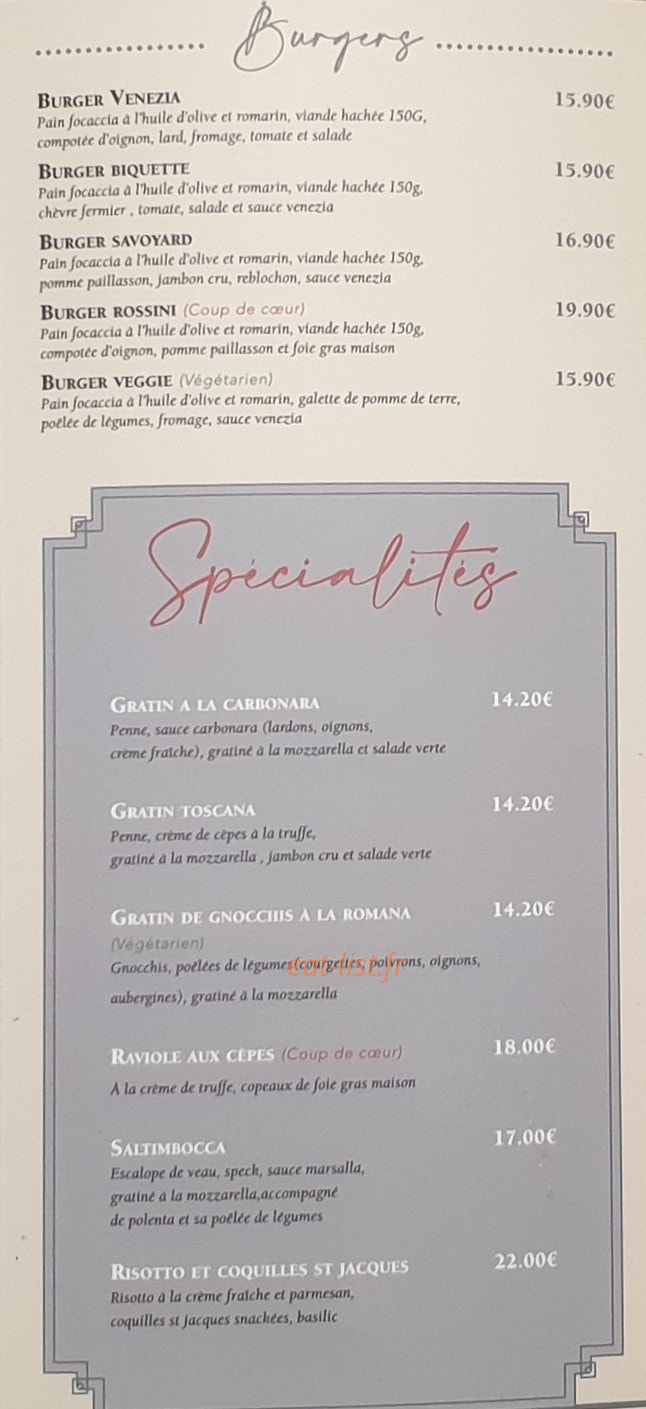 Le Venezia — carte page 4
