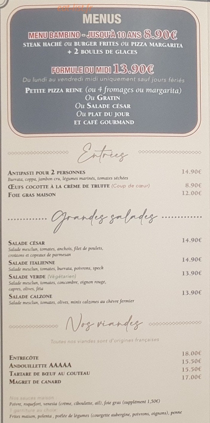 Le Venezia — carte page 2