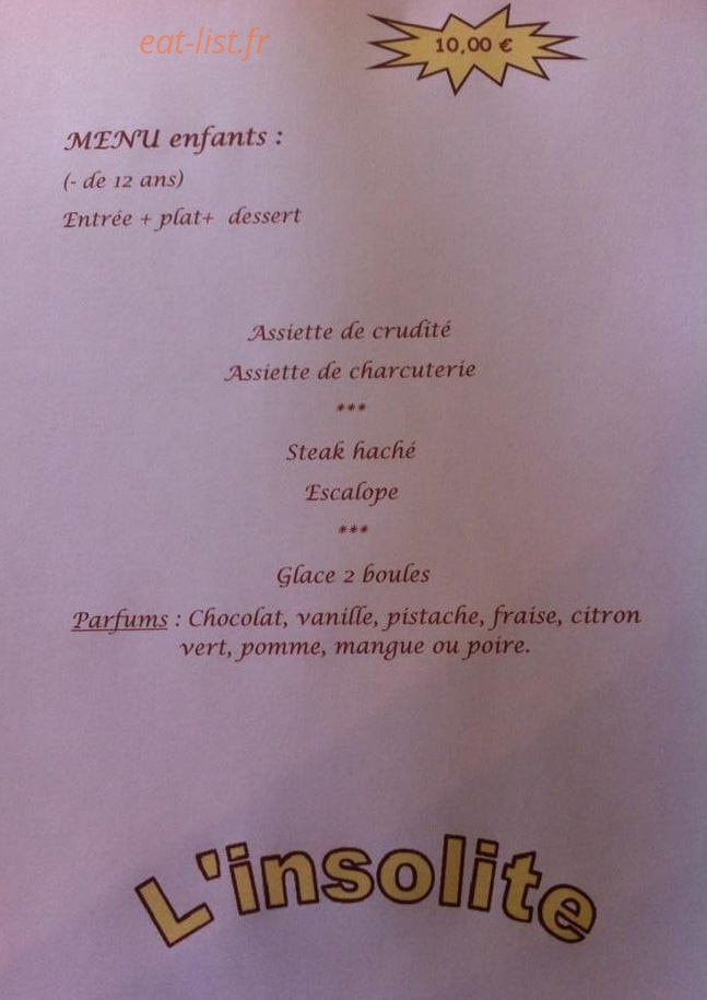 L'Insolite — carte page 3