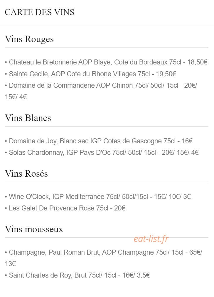 L'Ascenseur — carte page 2