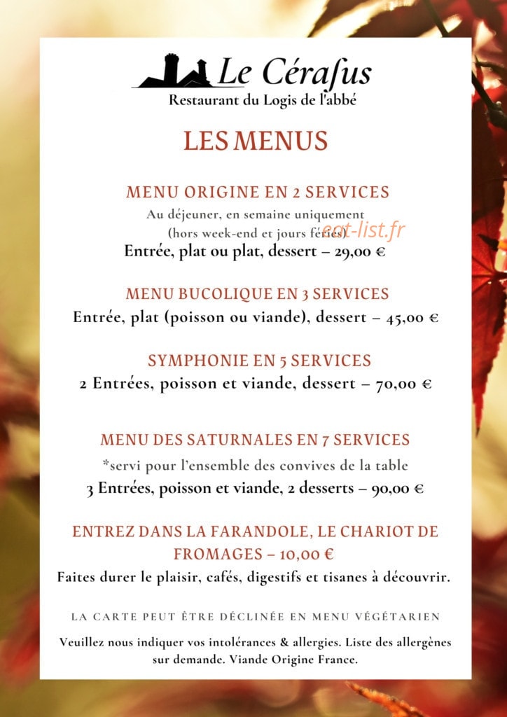 Le Cerasus — carte page 1