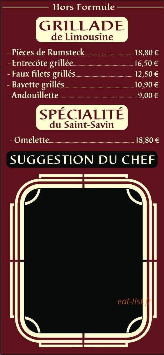 Le Saint savin — carte page 2